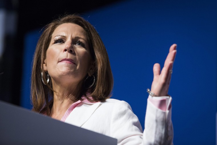 U.S. Rep. Michele Bachmann of Minnesota speaks during the Faith and Freedom Coalition's \"Road to Majority\" conference in Washington, Friday, June 20, 2014.
