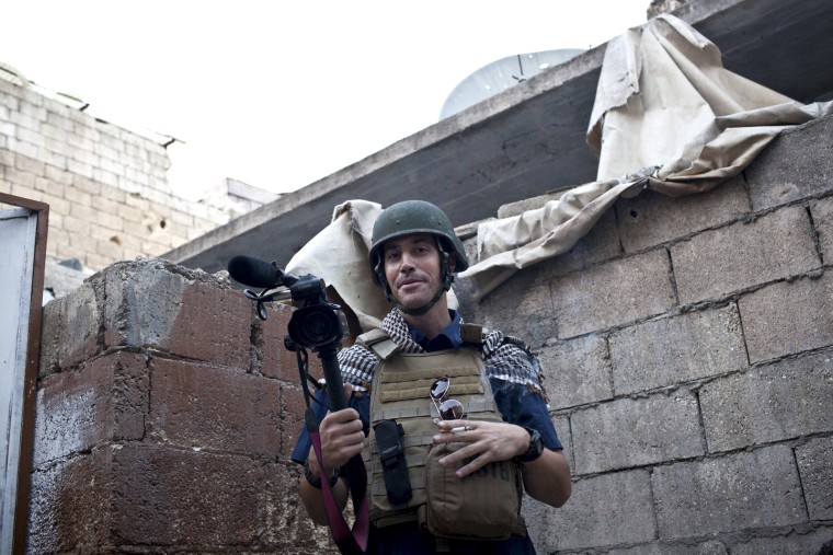 This photo posted on the website freejamesfoley.org shows journalist James Foley in Aleppo, Syria, in November, 2012.
