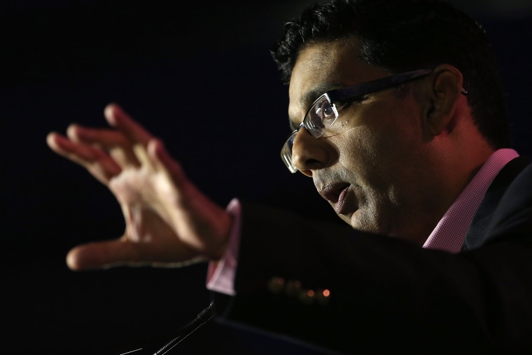Conservative filmmaker and author Dinesh D'Souza speaks during the final day of the 2014 Republican Leadership Conference on May 31, 2014 in New Orleans, La.