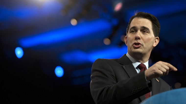 Wisconsin Governor Scott Walker speaks during the 2013 Conservative Political Action Conference in National Harbor, Md. on March 16, 2013.
