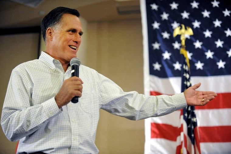 Former Massachusetts Gov. Mitt Romney speaks at Tamarack during the Working for Jobs Rally in Beckley, W. Va., on Aug. 19, 2014.