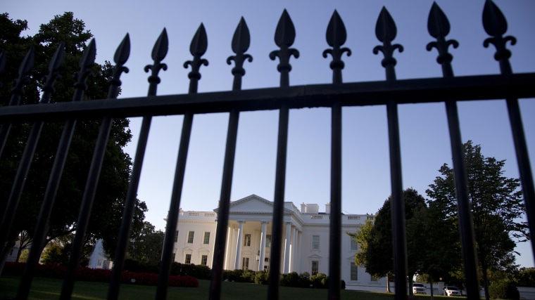 The perimeter fence along Pennsylvania Avenue outside the White House is seen in Washington, D.C., Sept. 22, 2014.  (Photo by Carolyn Kaster/AP)