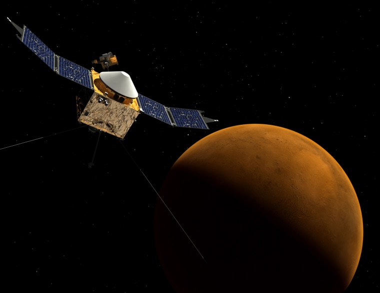 MAVEN, otherwise known as Mars Atmosphere and Volatile Evolution.