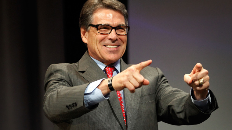 Texas Governor Rick Perry speaks at the Defending the American Dream Summit sponsored by Americans For Prosperity at the Omni Hotel on Aug. 29, 2014 in Dallas, Texas. (Mike Stone/Getty)
