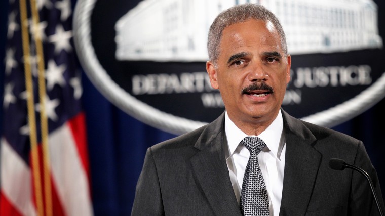 Attorney General Eric Holder speaks during a press conference Aug. 21, 2014 at the Justice Department in Washington, DC. (Photo by Alex Wong/Getty)