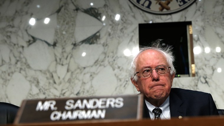 Bernie Sanders (I-VT) awaits the start of a hearing by the Senate VeteransÃ Affairs Committee September 9, 2014 in Washington, DC.