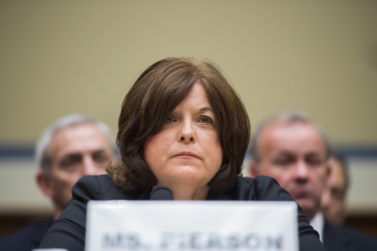 Director of the United States Secret Service Julia Pierson testifies before the House Oversight and Government Reform Committee on Capitol Hill in Washington, DC September 30, 2014.