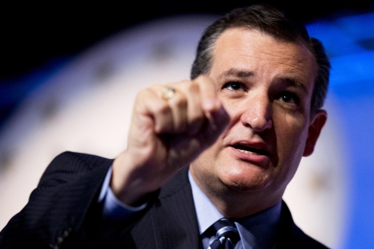 Sen. Ted Cruz, R-Texas speaks at the 2014 Values Voter Summit in Washington, D.C., Sept. 26, 2014. (Photo by Manuel Balce Ceneta/AP)