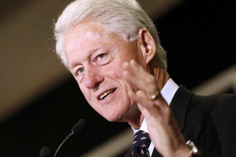 Former U.S. president Bill Clinton campaigns for Mary Landrieu in Louisiana on Oct. 20, 2014.