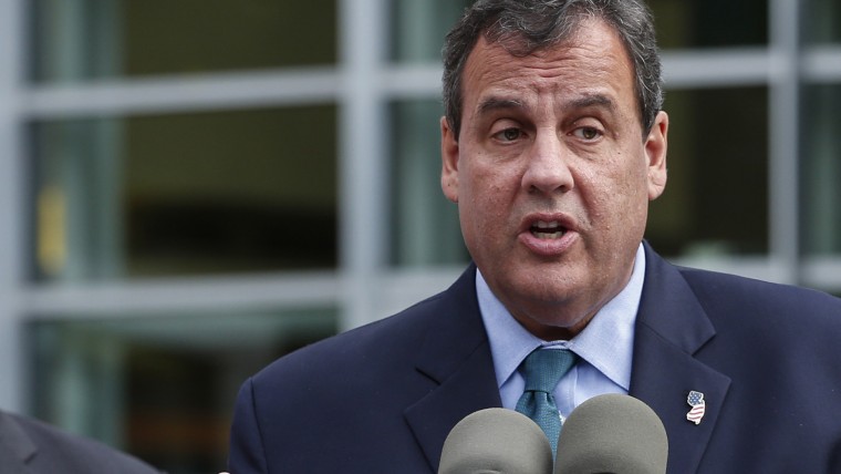 New Jersey Gov. Chris Christie speaks at a news conference at Bristol-Myers Children's Hospital at Robert Wood Johnson University October 07, 2014 in New Brunswick, New Jersey.