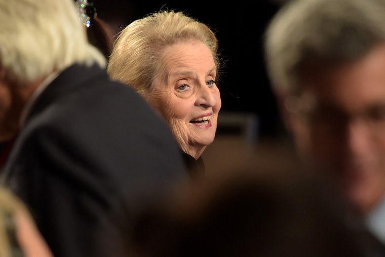 Former Secretary of State Madeleine Albright attends the third day of the Clinton Global Initiative's 10th Annual Meeting at the Sheraton New York Hotel & Towers on Sept. 23, 2014 in New York City.