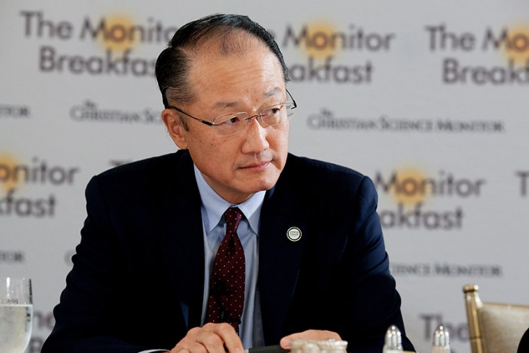 World Bank President Dr. Jim Kim speaks in Washington DC on Oct. 24, 2014.