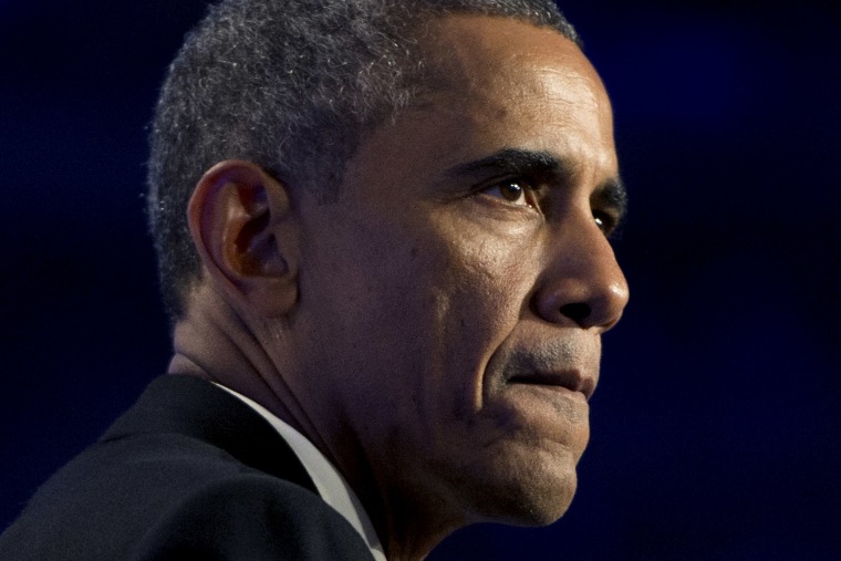 U.S. President Barack Obama speaks in Washington on Oct. 2, 2014.
