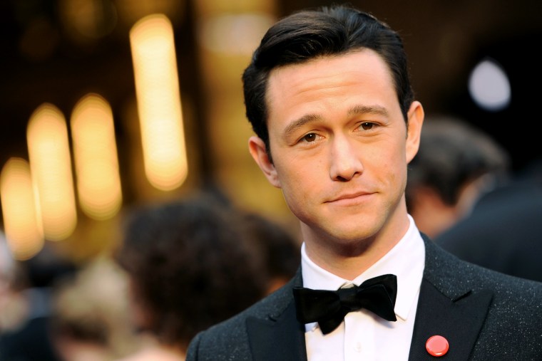 Joseph Gordon-Levitt arrives at the Oscars on March 2, 2014, at the Dolby Theatre in Los Angeles, Calif. (Photo by Chris Pizzello/Invision/AP)