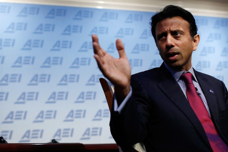 Louisiana Gov. Bobby Jindal speaks in Washington on Oct. 6, 2014.