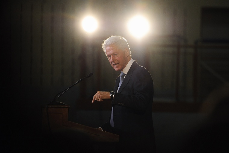 Former President Bill Clinton speaks an event on Oct. 13, 2014, in Hartford, Conn. (Photo by Jessica Hill/AP)