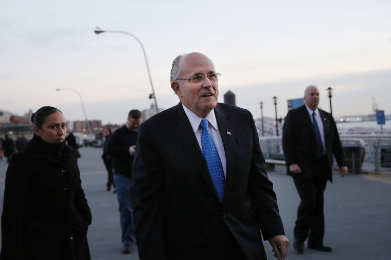 Former New York City Mayor Rudolph Giuliani in lower Manhattan on Nov. 4, 2013. (Spencer Platt/Getty)