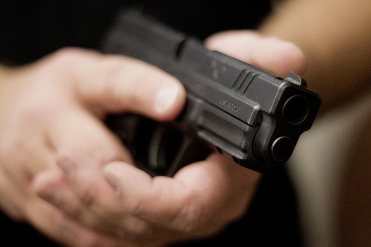 A handgun. (Jim Urquhart/Reuters)
