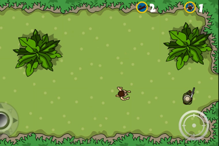 A screenshot of gameplay in \"Ass Hunter\"