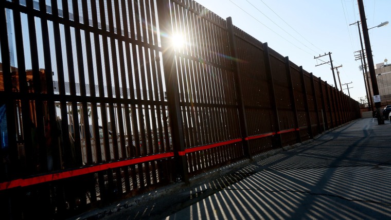 View of the U.S. - Mexico border wall on November 19, 2014 in Calexico, California.