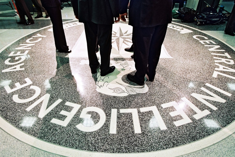 The seal of the Central Intelligence Agency is seen at the CIA Headquarters in Langley, Va. (Photo by David Burnett/Newsmakers/Getty)