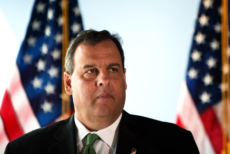 New Jersey Gov. Chris Christie stands during a press conference on Sept. 24, 2014 in New York, NY. (Photo by Bryan Thomas/Getty)