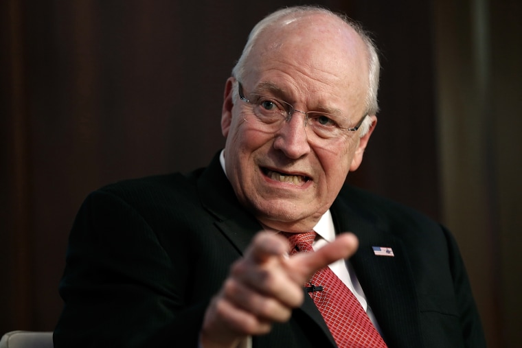 Former U.S. Vice President Dick Cheney talks about his wife Lynne Cheney's book \"James Madison: A Life Reconsidered\" on May 12, 2014 in Washington, DC. (Win McNamee/Getty)