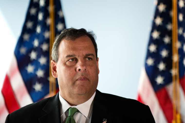 New Jersey Gov. Chris Christie stands during a press conference on Sept. 24, 2014 at 7 World Trade Center in New York, N.Y. (Bryan Thomas/Getty)