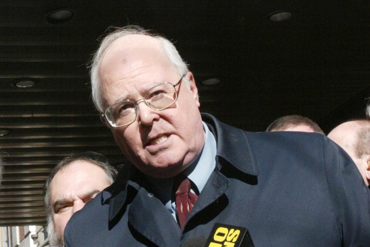 William A. Donohue, president of the Catholic League, speaks at a news conference after seeing \"The Passion of the Christ\" in New York in this Feb. 25, 2004 photo.