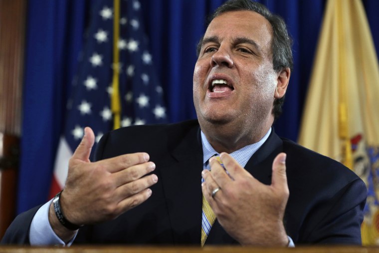 New Jersey Gov. Chris Christie speaks during a news conference on Sept. 18, 2014, in Trenton, N.J. (Photo by Mel Evans/AP)