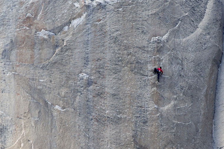 Kevin Jorgeson climbs what has been called the hardest rock climb in the world: a free climb of El Capitan, the largest monolith of granite in the world, a half-mile section of exposed granite in California's Yosemite National Park.