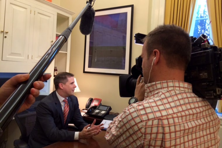 Assistant to the President and Senior Advisor Dan Pfeiffer talks to MSNBC's Ari Melber at the White House.