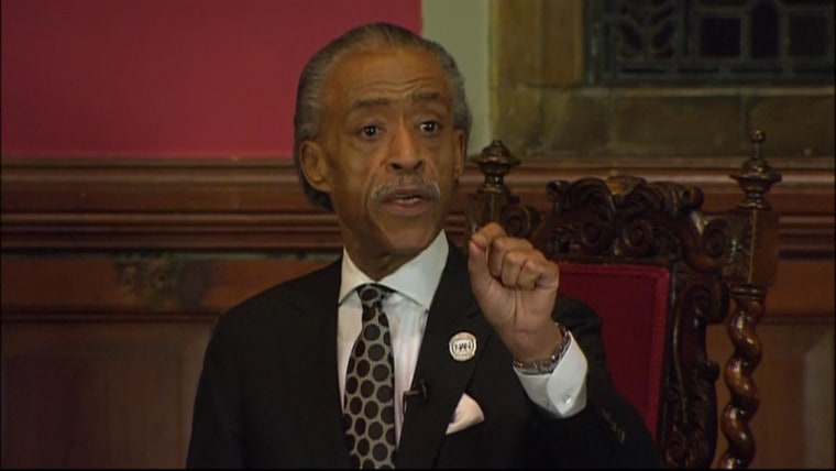 Rev. Al Sharpton speaking at The Oxford Union in January, 2015.