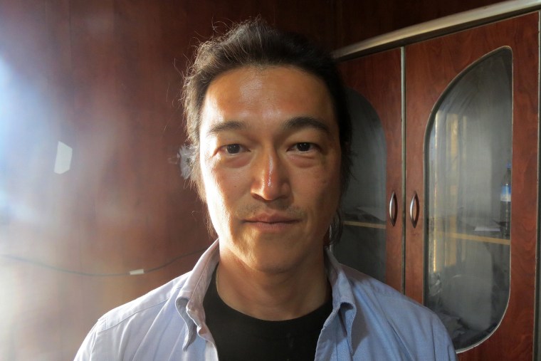 Japanese journalist Kenji Goto Jogo, in a photograph dated as Oct. 24, 2014. (Photo by Ahmed Muhammed Ali/Anadolu Agency/Getty)