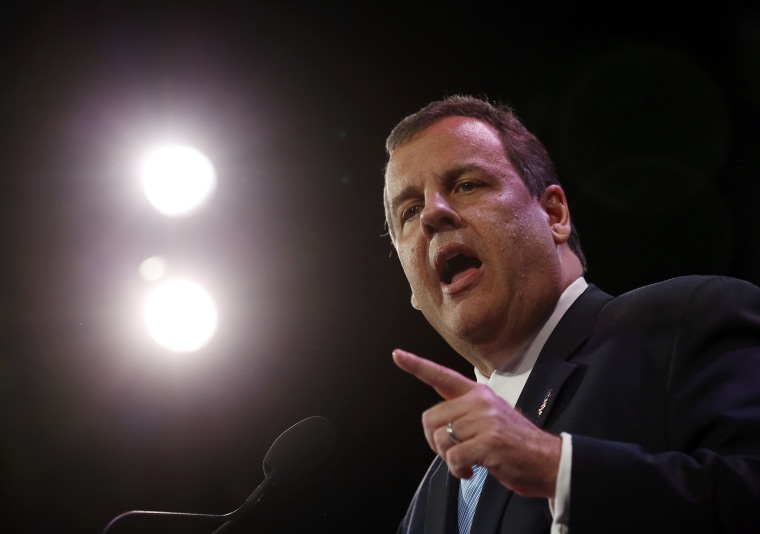 Governor of New Jersey Chris Christie speaks at the Freedom Summit in Des Moines, Iowa, Jan. 24, 2015. (Photo by Jim Young/Reuters)