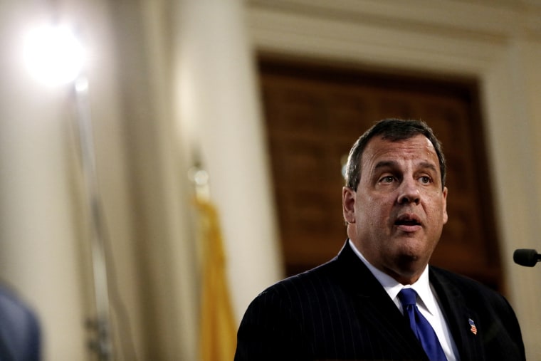 New Jersey Gov. Chris Christie delivers his State Of The State address, Jan. 13, 2015, in Trenton, NJ. (Photo by Julio Cortez/AP)