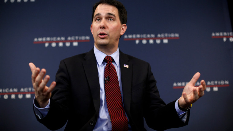 Wisconsin Governor Scott Walker speaks at the American Action Forum Jan. 30, 2015 in Washington, DC. (Photo by Win McNamee/Getty)