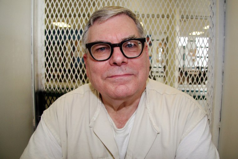 Texas death row inmate Lester Bower, 67, is photographed in an interview cage at the visiting area of the Texas Department of Criminal Justice Polunsky Unit near Livingston, Texas on Jan. 7, 2015. (Photo by Michael Graczyk/AP)