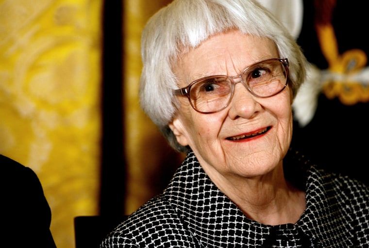 Pulitzer Prize winner and \"To Kill A Mockingbird\" author Harper Lee smiles before receiving the 2007 Presidential Medal of Freedom in the East Room of the White House Nov. 5, 2007 in Washington, DC. (Photo by Chip Somodevilla/Getty)