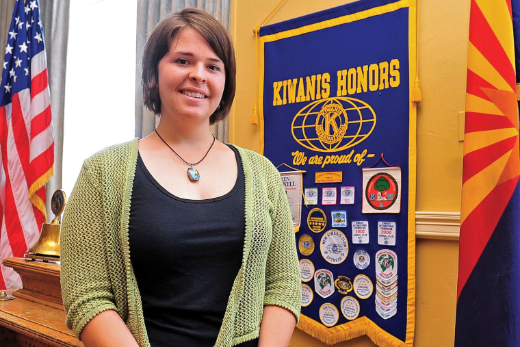 An undated handout photo provided by the Daily Courier shows US aid worker Kayla Mueller. (Photo by Matt Hinshaw/Handout/EPA)