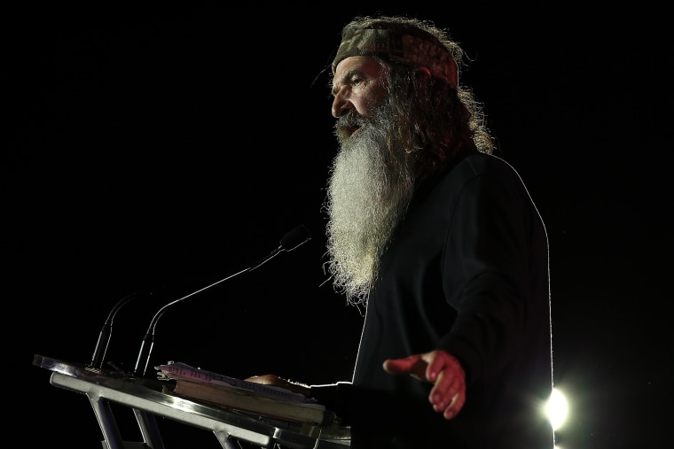 Reality TV personality Phil Robertson speaks during the 2014 Republican Leadership Conference on May 29, 2014 in New Orleans, La. (Photo by Justin Sullivan/Getty)