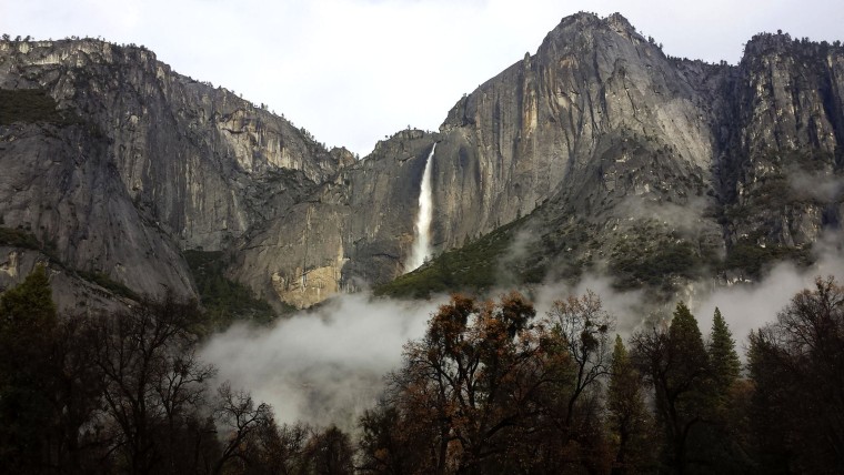 A general view of the Yosemite Falls flowing in Yosemite National Park in this Dec. 3, 2014 picture provided by the National Park Service. (Photo by National Park Service via Reuters)