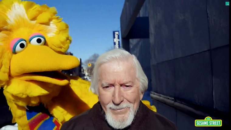 Screen grab from 'Big Birdman,' a spoof, starring Caroll Spinney, of the Oscar-nominated film 'Birdman'. (Photo courtesy of The Watercooler)