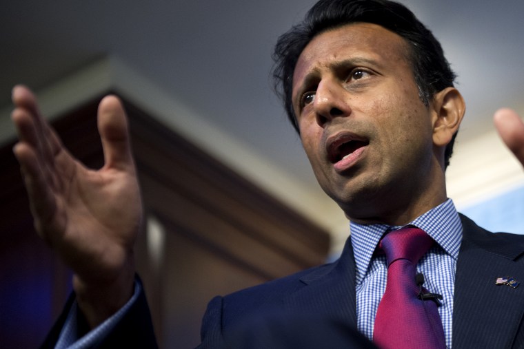 Louisiana Gov. Bobby Jindal (R) delivers a speech on Oct. 6, 2014.