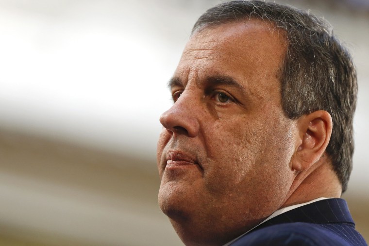 New Jersey Gov. Chris Christie delivers his budget address for fiscal year 2016 to the Legislature, on Feb. 24, 2015 at the Statehouse in Trenton.