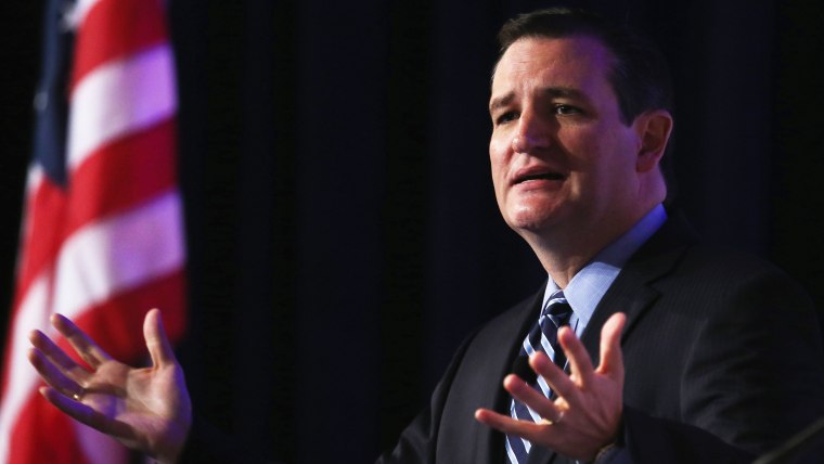 Sen. Ted Cruz (R-TX) speaks at an event on Sept. 26, 2014 in Washington, DC. (Photo by Mark Wilson/Getty)