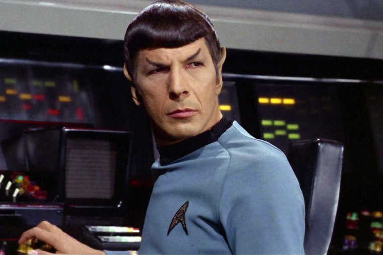 Leonard Nimoy as Mr. Spock in the Star Trek episode, Spock's Brain. (Photo by CBS/Getty)
