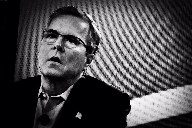Jeb Bush speaks at the Iowa Agriculture Summit on March 7, 2015 in Des Moines, Iowa. (Photo by Mark Peterson/Redux for MSNBC)