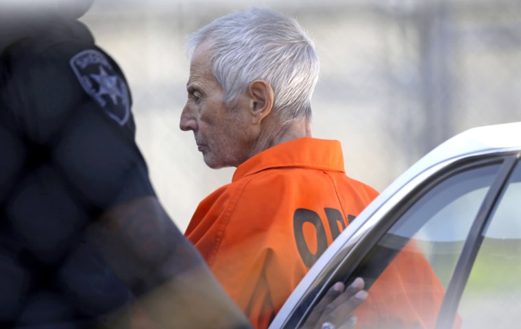 Robert Durst is escorted into Orleans Parish Prison after his arraignment in Orleans Parish Criminal District Court in New Orleans, on March 17, 2015.