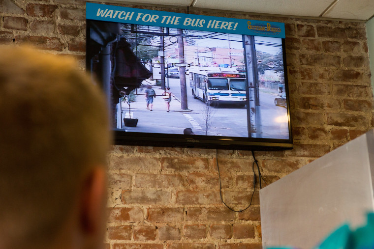 Surfside Bagel's new Bus Cam -- a win for commuters.